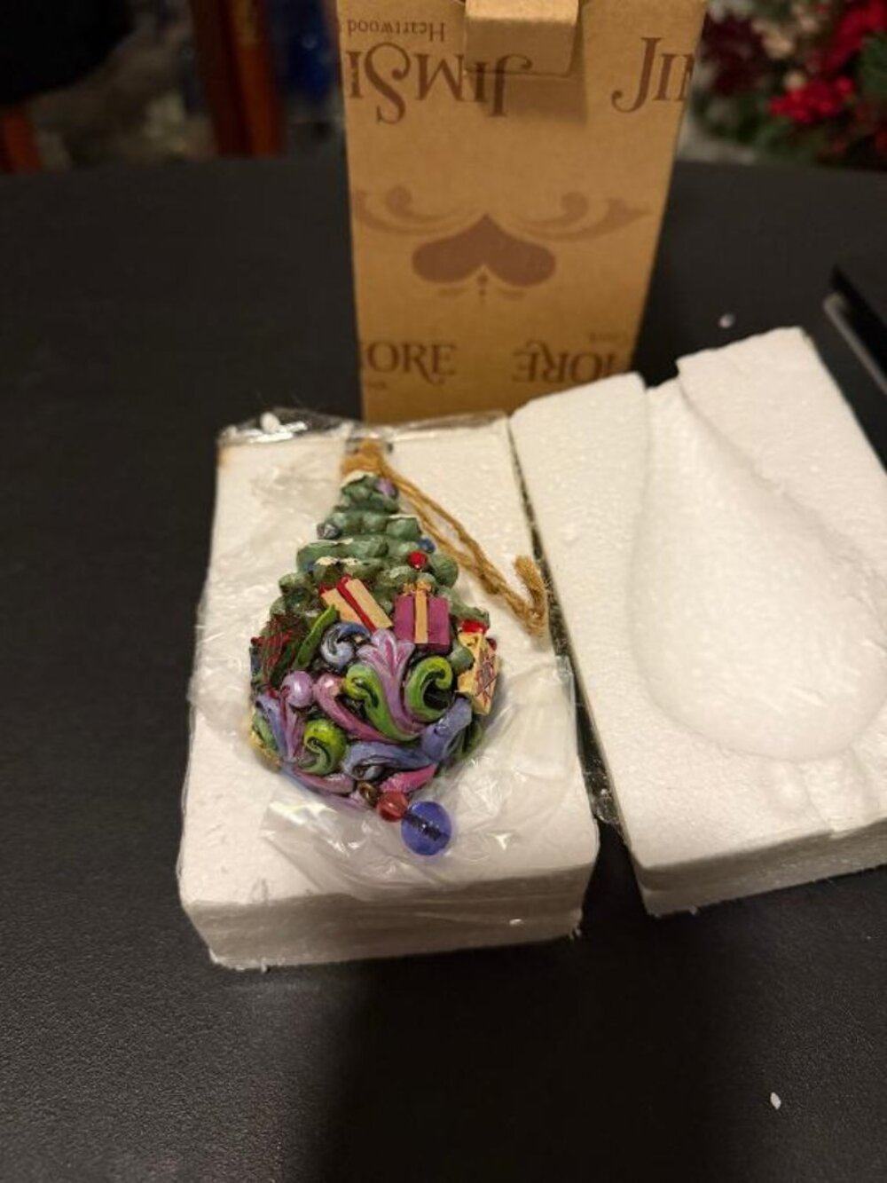 Jim Shore Heartwood Creek Christmas Tree Hanging Ornament NIB